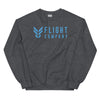 Flight Company  Embroidered Unisex Crew Neck Sweatshirt