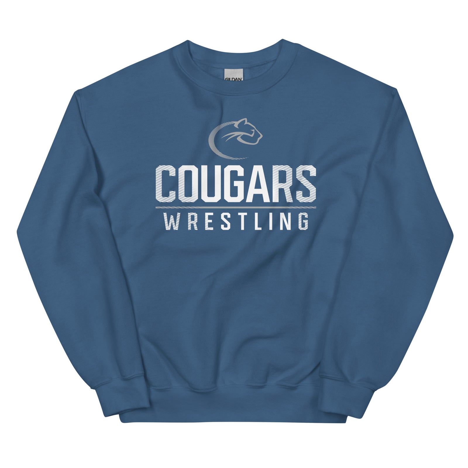 Carroll Wrestling Cougars  Unisex Crew Neck Sweatshirt