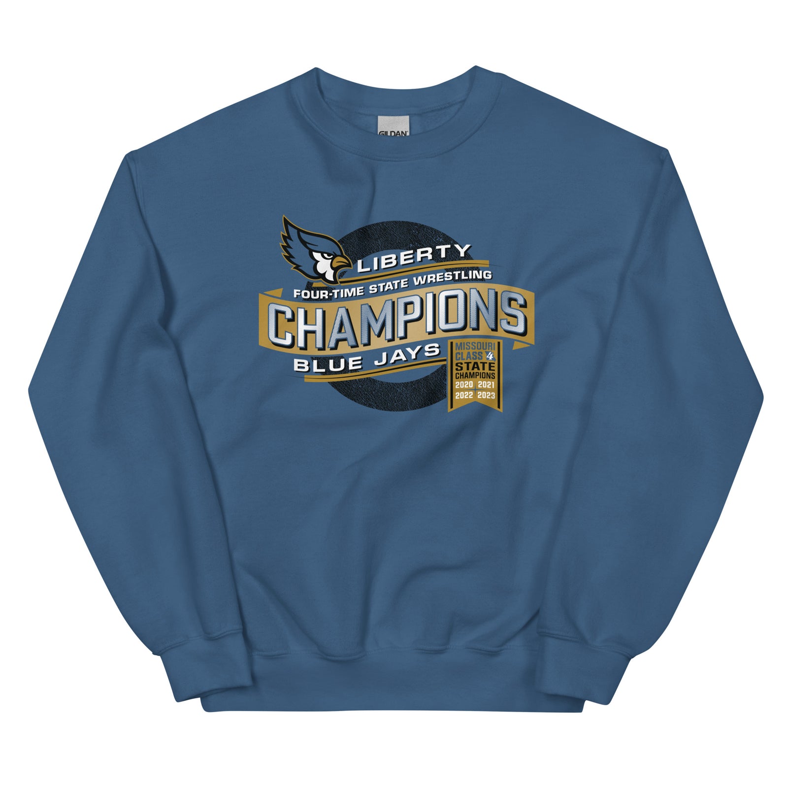 Liberty State Wrestling Champs Royal Design Unisex Crew Neck Sweatshirt