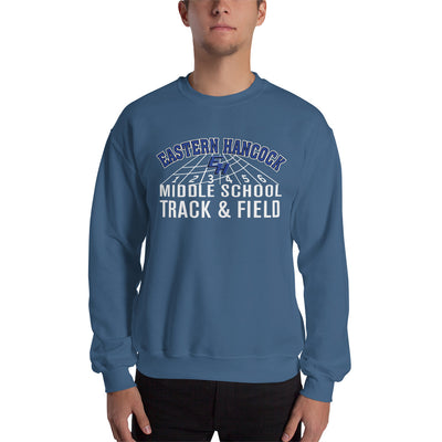 Eastern Hancock MS Track Track & Field  Unisex Crew Neck Sweatshirt