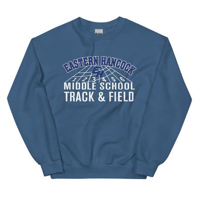 Eastern Hancock MS Track Track & Field  Unisex Crew Neck Sweatshirt