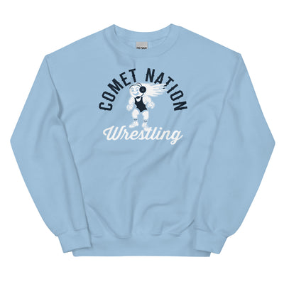 Chanute HS Wrestling Comet Nation Unisex Crew Neck Sweatshirt