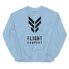 Flight Company  Light Unisex Crew Neck Sweatshirt