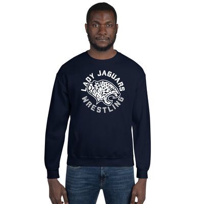 Mill Valley Lady Jaguars Navy Unisex Crew Neck Sweatshirt