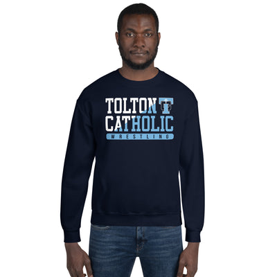 Father Tolton Catholic - Wrestling Navy Unisex Crew Neck Sweatshirt