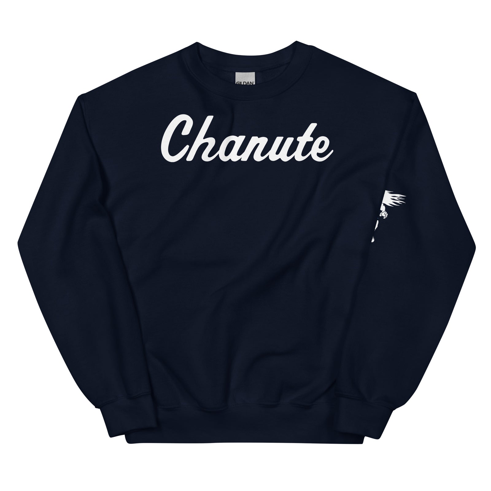 Chanute HS Wrestling (with left sleeve) Unisex Crew Neck Sweatshirt