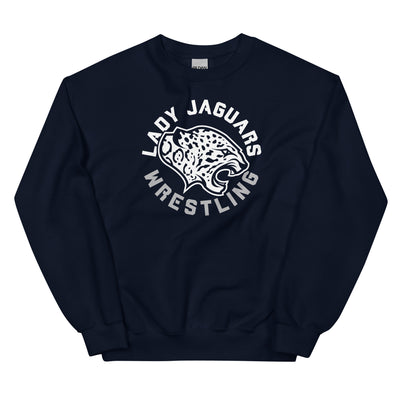 Mill Valley Lady Jaguars Navy Unisex Crew Neck Sweatshirt