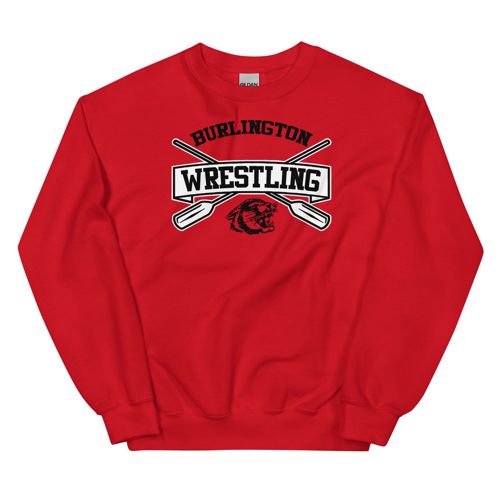 Burlington HS Wrestling Row The Boat (Front Only) Unisex Sweatshirt