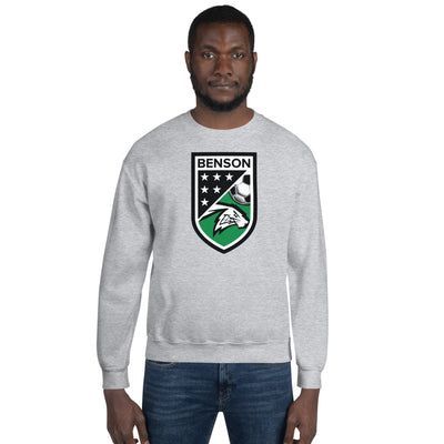 Benson Soccer Grey Unisex Crew Neck Sweatshirt