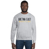 Gretna East  Grey wrestling Embroidery Unisex Crew Neck Sweatshirt