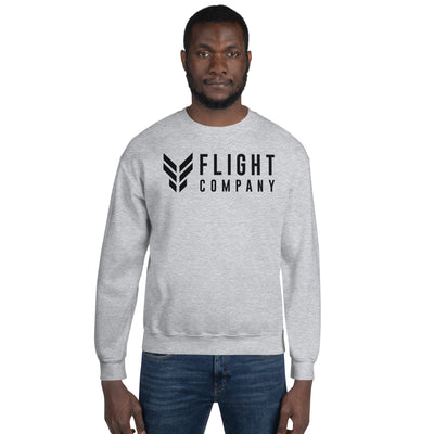 Flight Company  Embroidered-Light Unisex Crew Neck Sweatshirt