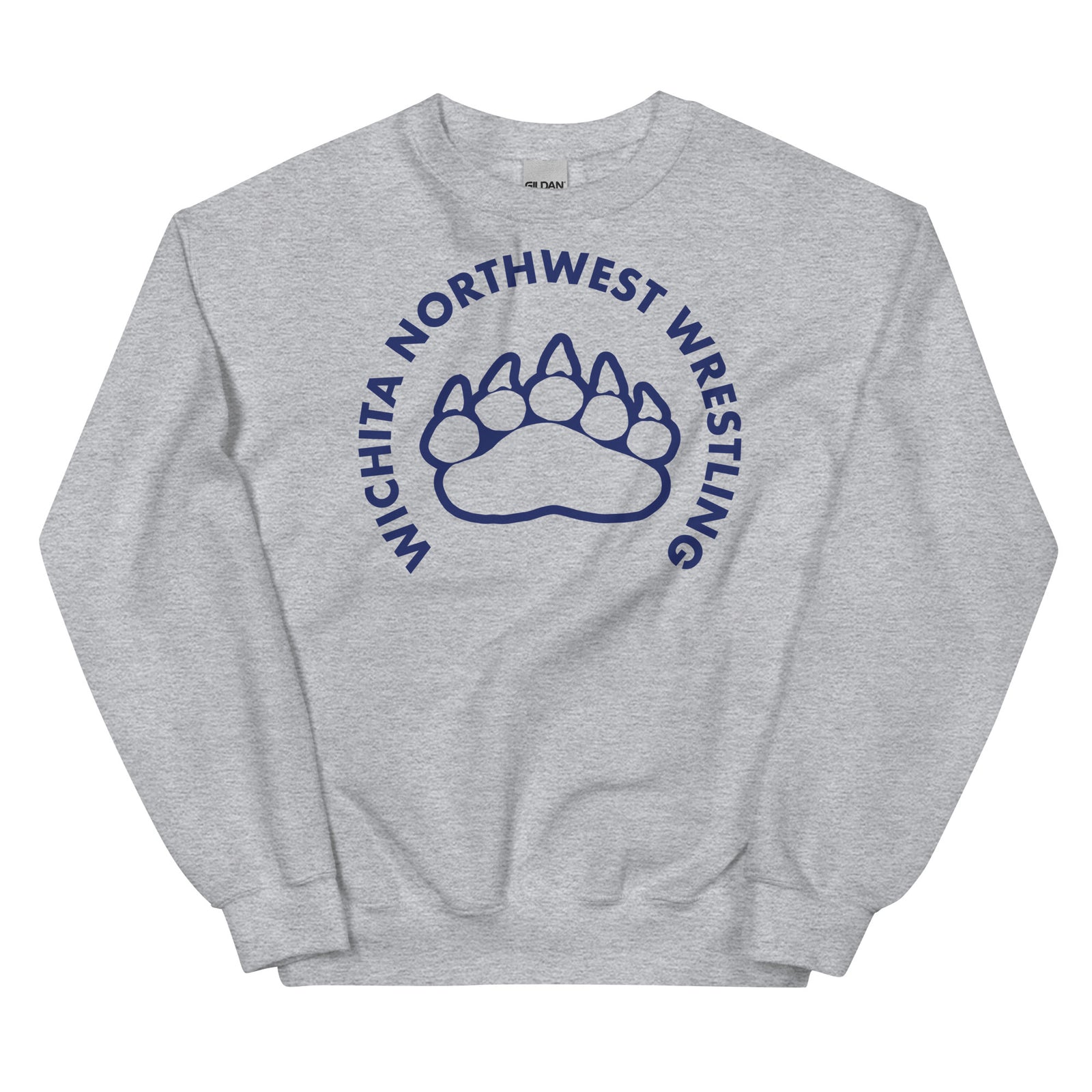 Wichita Northwest High School Wrestling Circle Unisex Crew Neck Sweatshirt