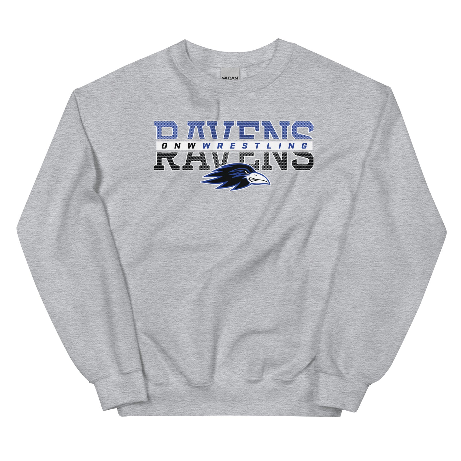 Olathe Northwest Wrestling Stripe Unisex Crew Neck Sweatshirt