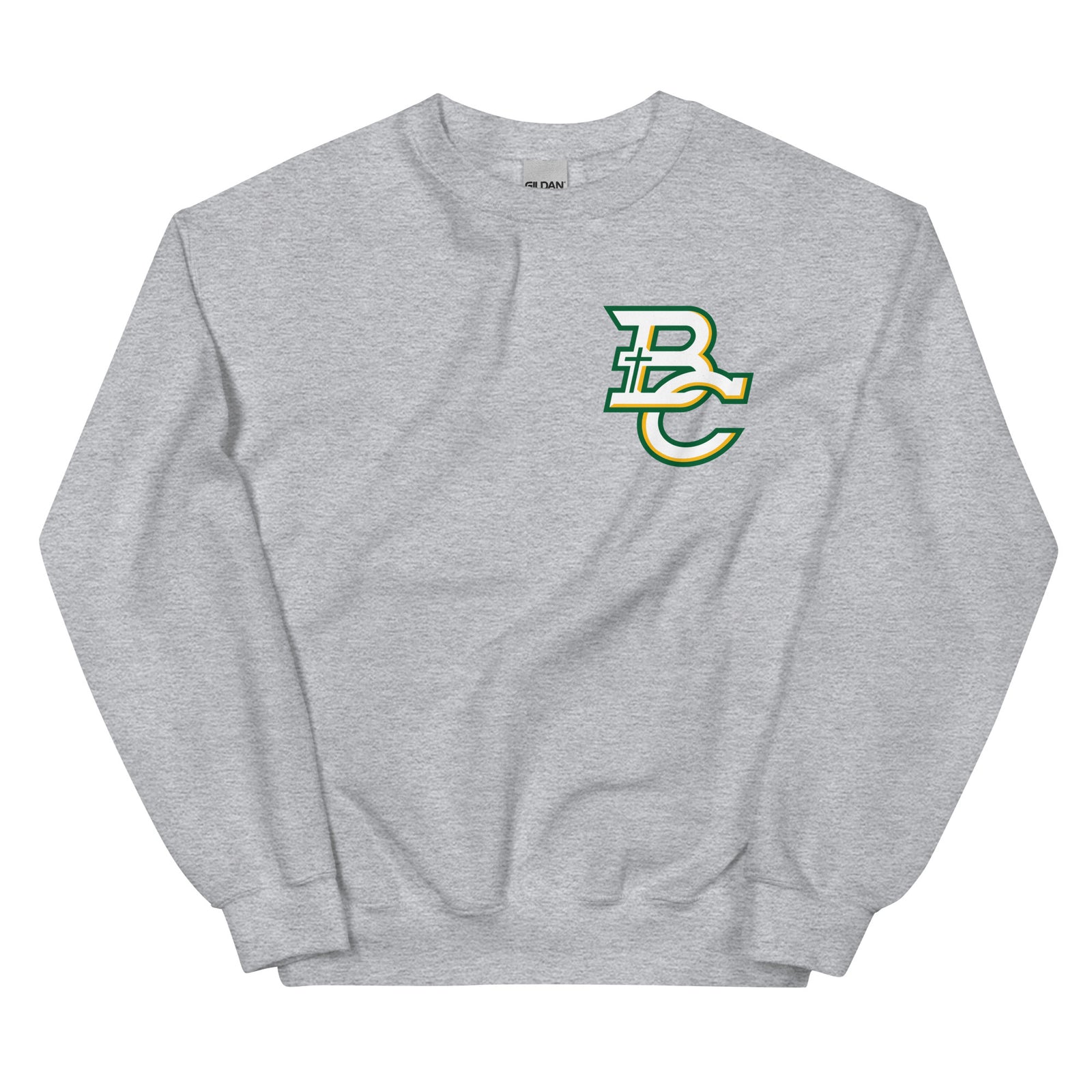 Bishop Carroll Wrestling (with back print) Grey Unisex Sweatshirt