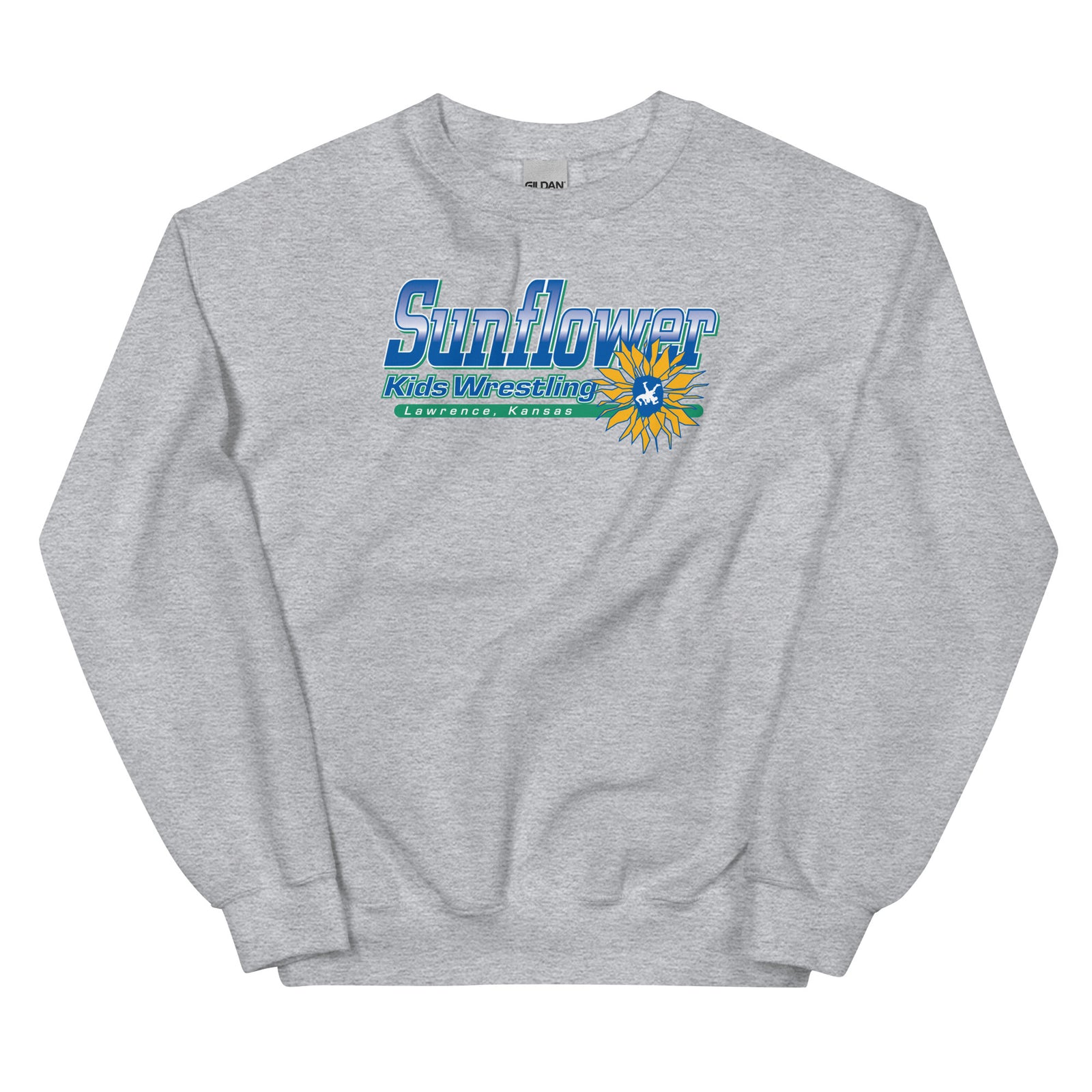 Sunflower Kids Wrestling Club Lawrence, KS Unisex Crew Neck Sweatshirt