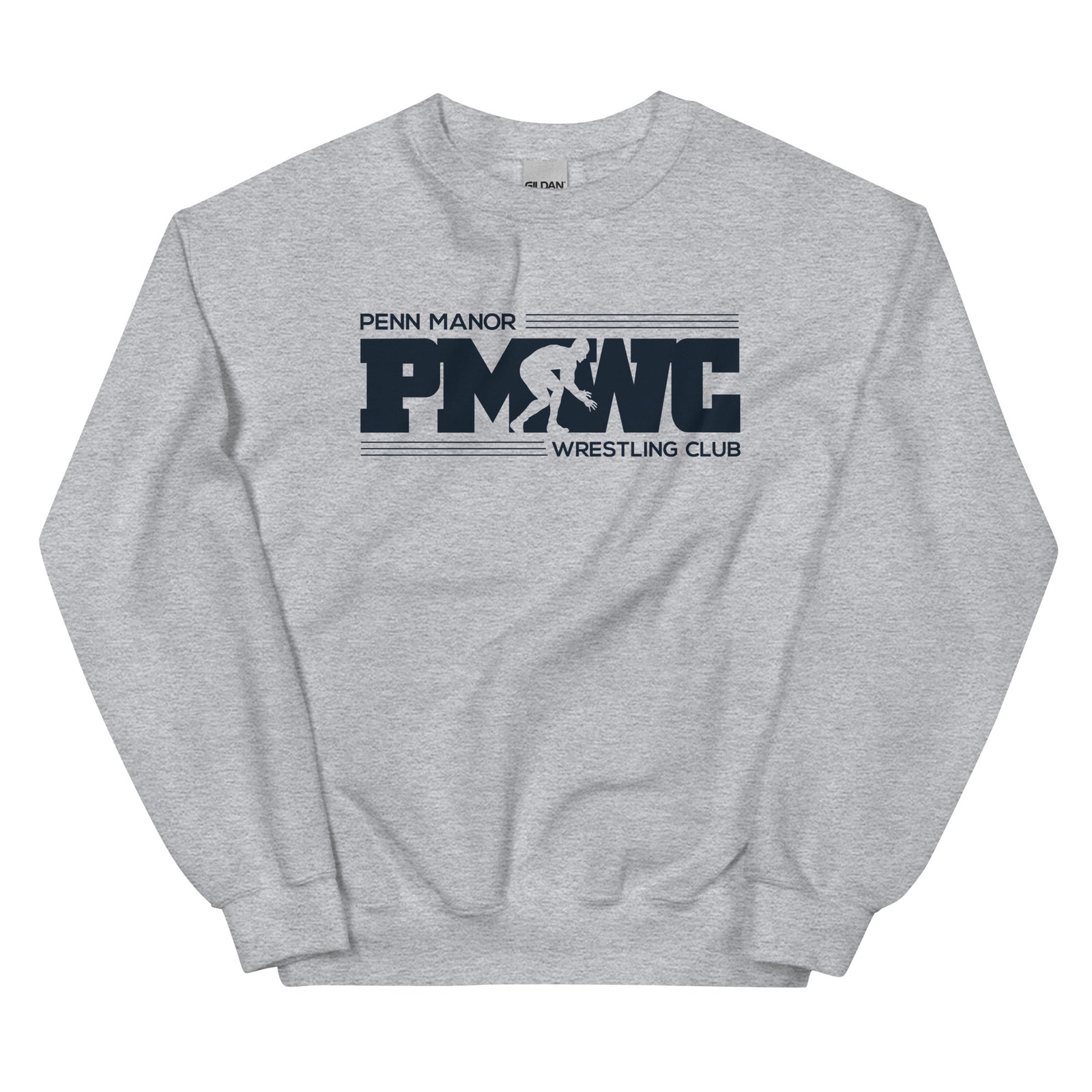 Penn Manor Navy Design Unisex Crew Neck Sweatshirt