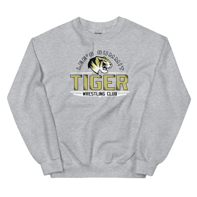 Lees Summit Tiger Wrestling Club Grey Unisex Crew Neck Sweatshirt