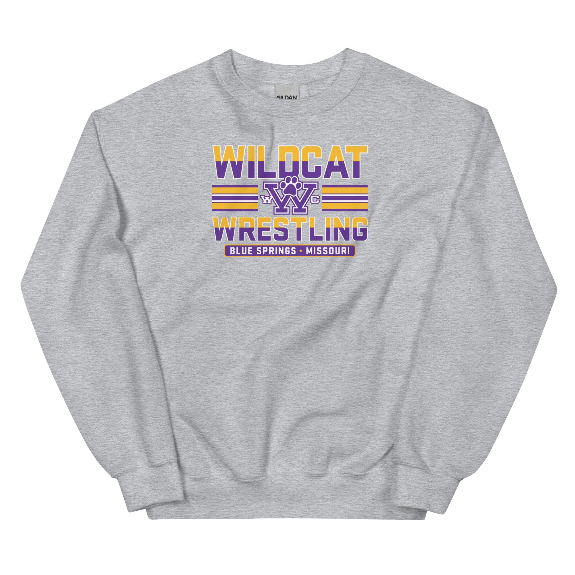 Wildcat Wrestling Club  Unisex Crew Neck Sweatshirt