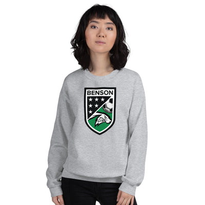 Benson Soccer Grey Unisex Crew Neck Sweatshirt