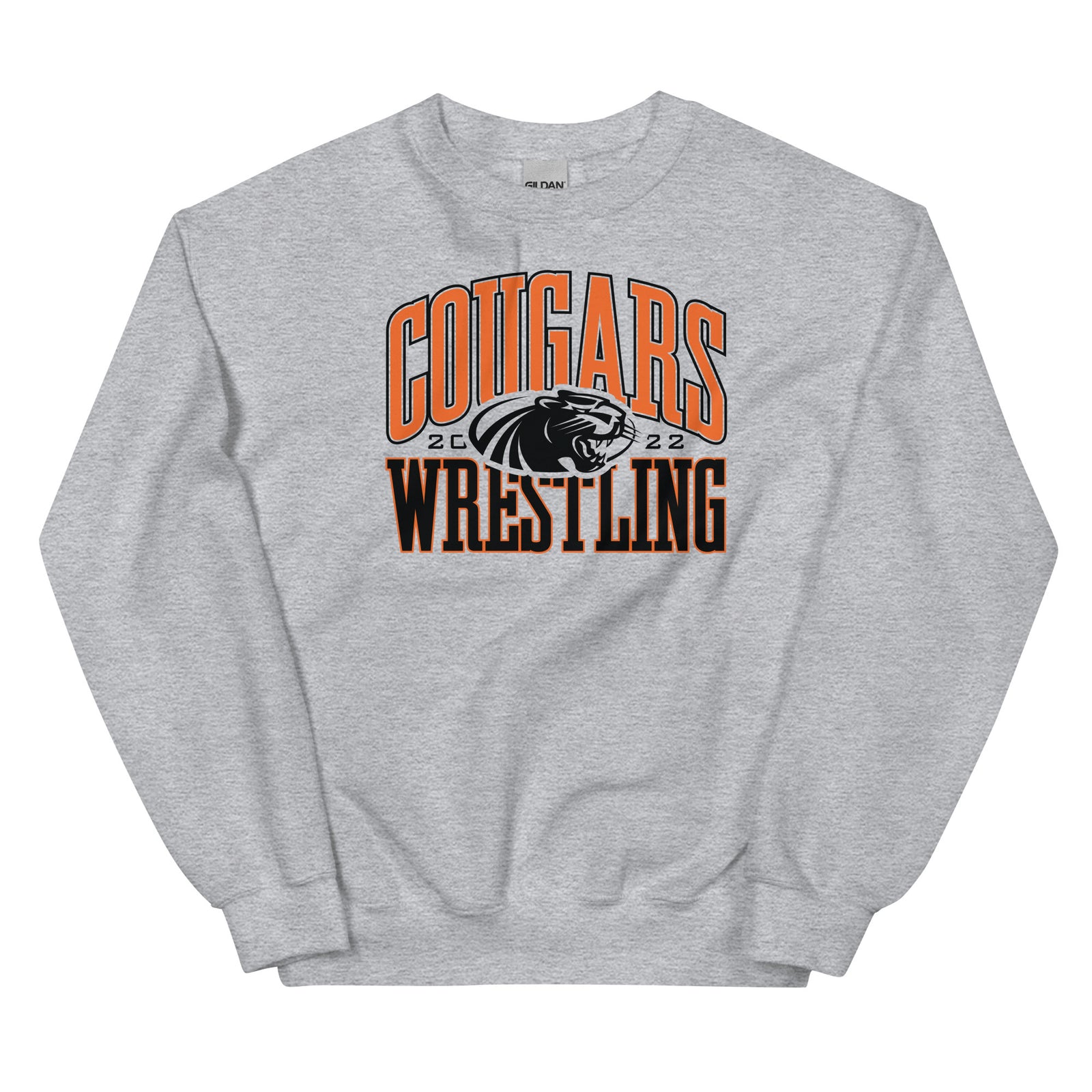 Half Moon Bay Wrestling COUGARS Unisex Crew Neck Sweatshirt