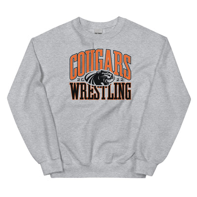 Half Moon Bay Wrestling COUGARS Unisex Crew Neck Sweatshirt