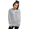 Gretna East  Grey wrestling Embroidery Unisex Crew Neck Sweatshirt