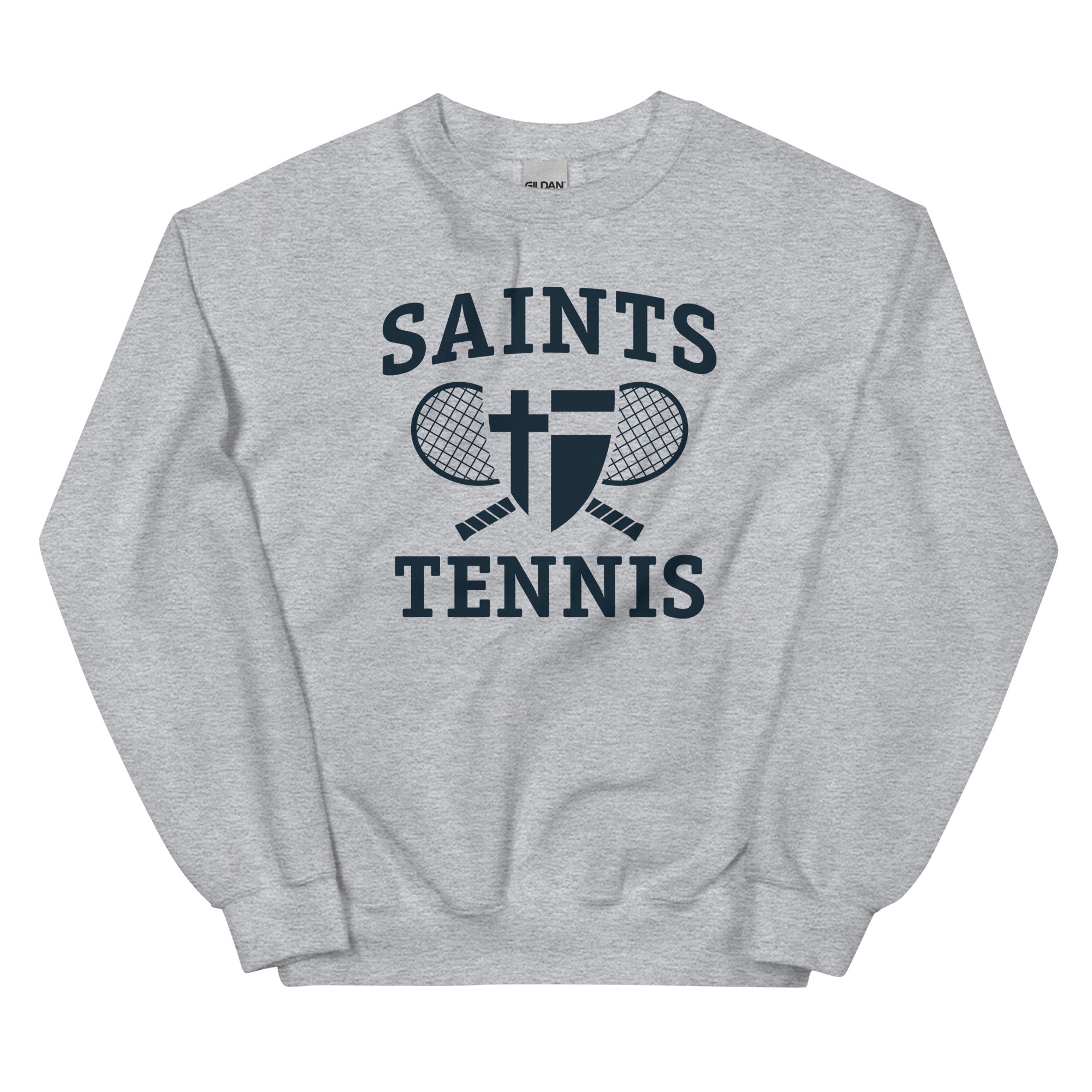 Saint Thomas Aquinas Tennis Unisex Crew Neck Sweatshirt