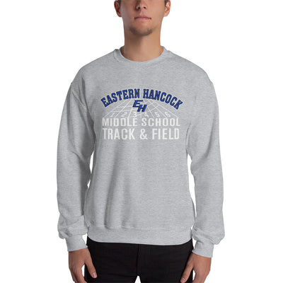 Eastern Hancock MS Track Track & Field  Unisex Crew Neck Sweatshirt