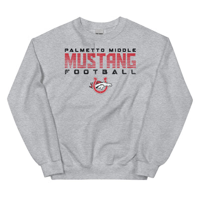 Palmetto Middle Football Grey Unisex Crew Neck Sweatshirt