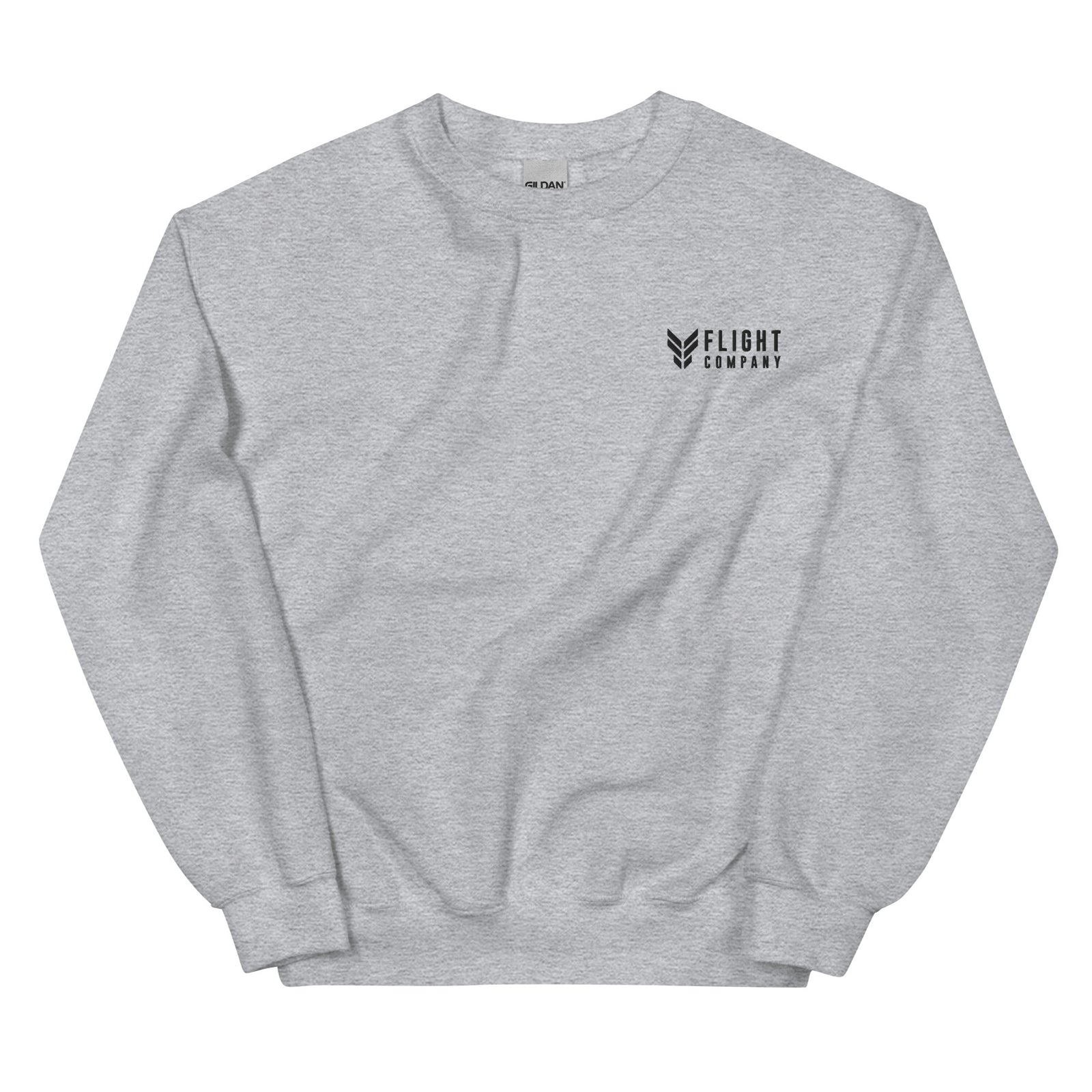 Flight Company  Embroidered-Light Unisex Crew Neck Sweatshirt