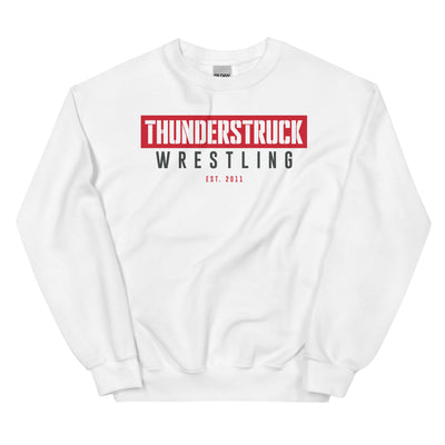Kansas Thunderstruck Wrestling Black/White Thunderstruck Unisex Crew Neck Sweatshirt