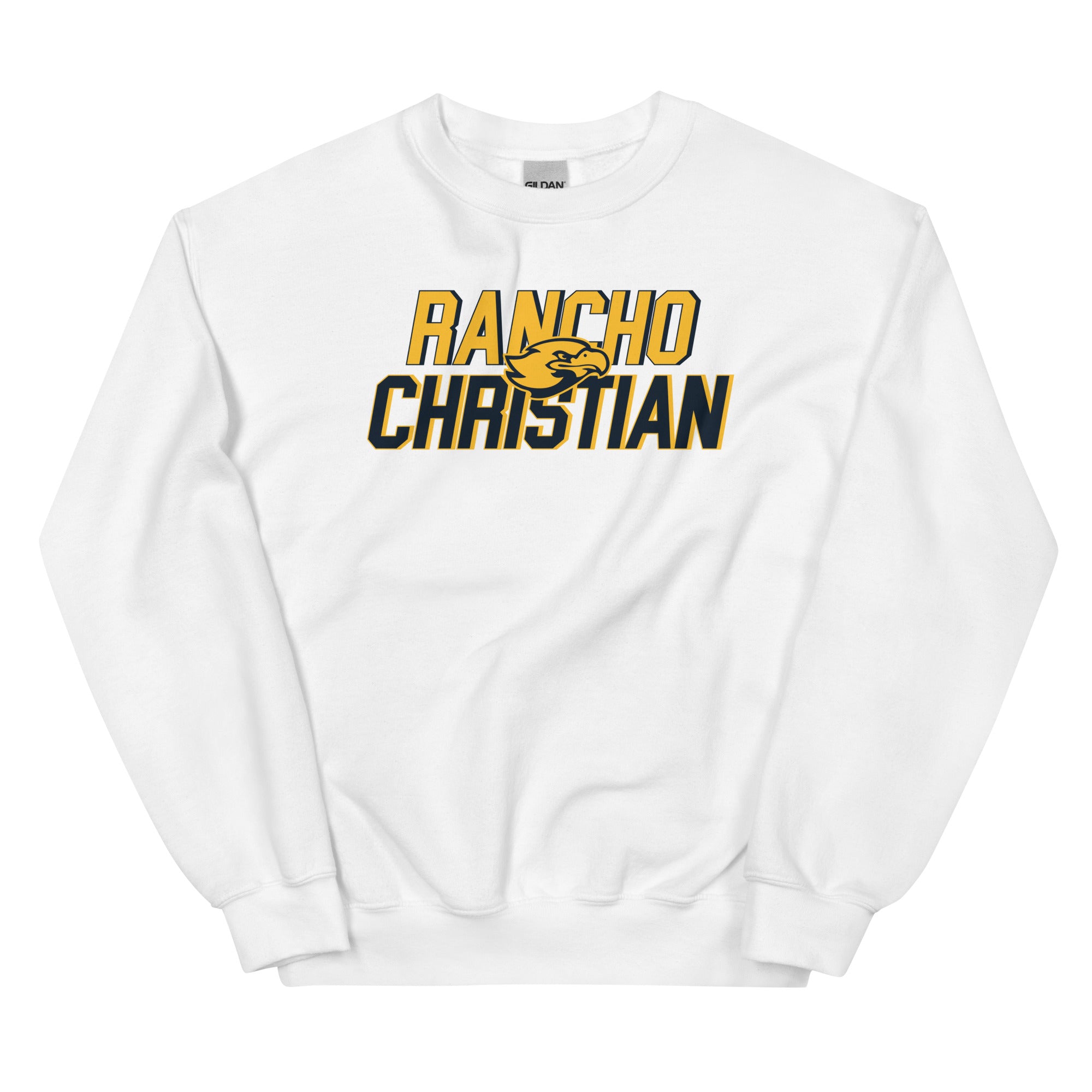 Rancho Christian High School RC Text Unisex Crew Neck Sweatshirt