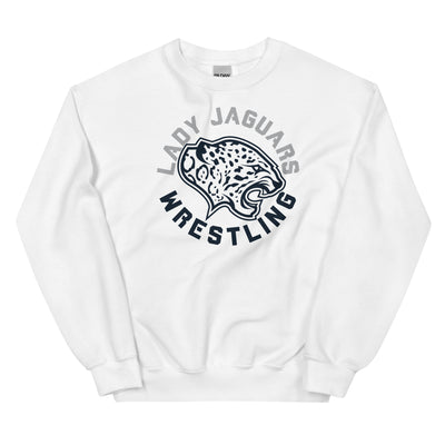 Mill Valley Lady Jaguars White Unisex Crew Neck Sweatshirt