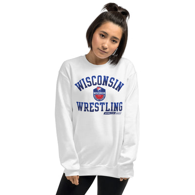 Wisconsin Wrestling Federation Wrestling 2023 Fade Unisex Crew Neck Sweatshirt