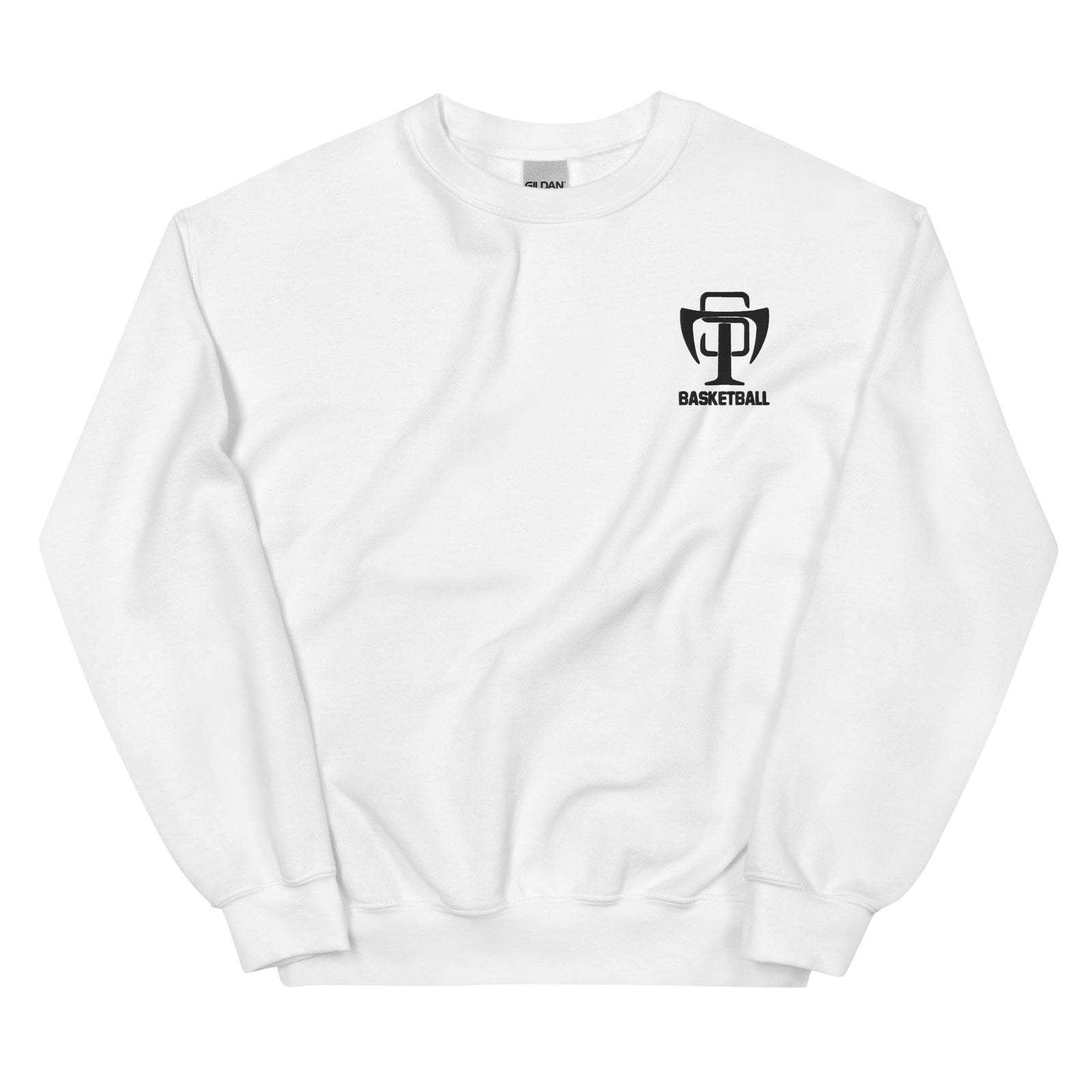 Summit Trail Middle School Basketball White Unisex Crew Neck Sweatshirt