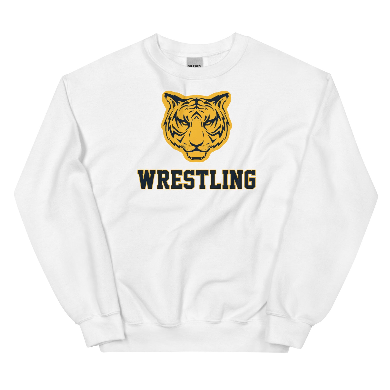 Burlington-Edison HS Wrestling Tiger  Unisex Crew Neck Sweatshirt
