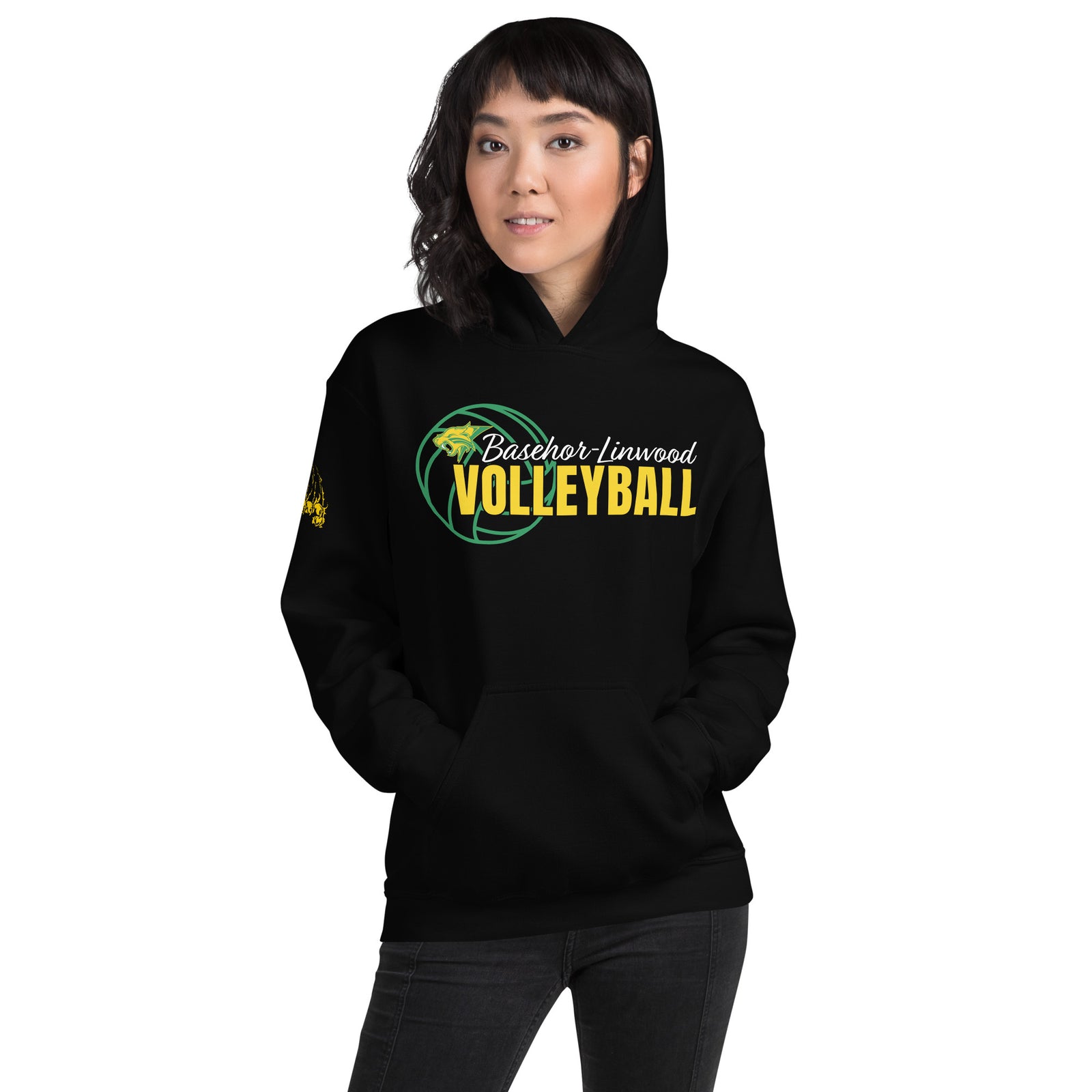 Basehor-Linwood Volleyball (with sleeve) Unisex Hoodie