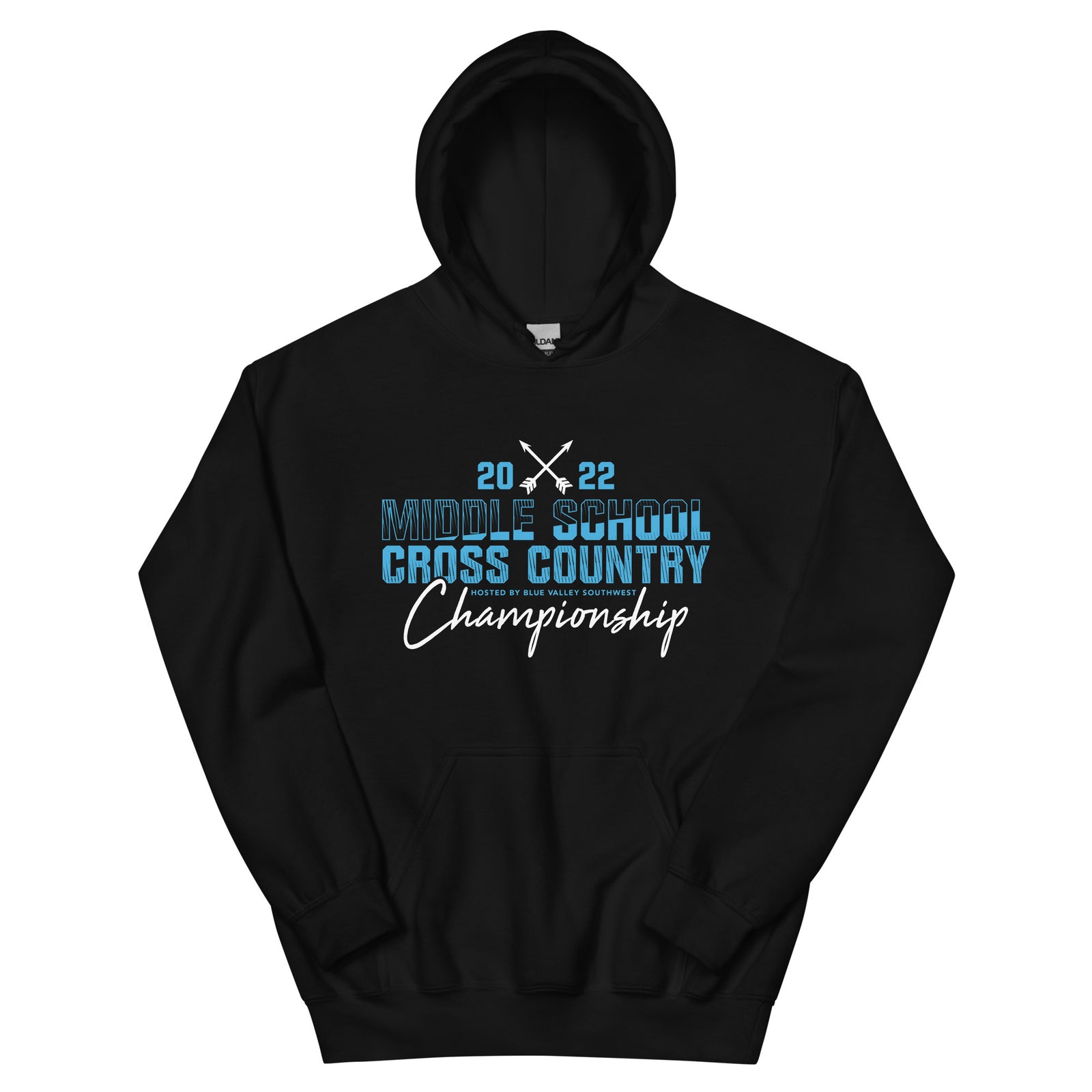 '22 Middle School XC Championship Neon Blue Unisex Hoodie