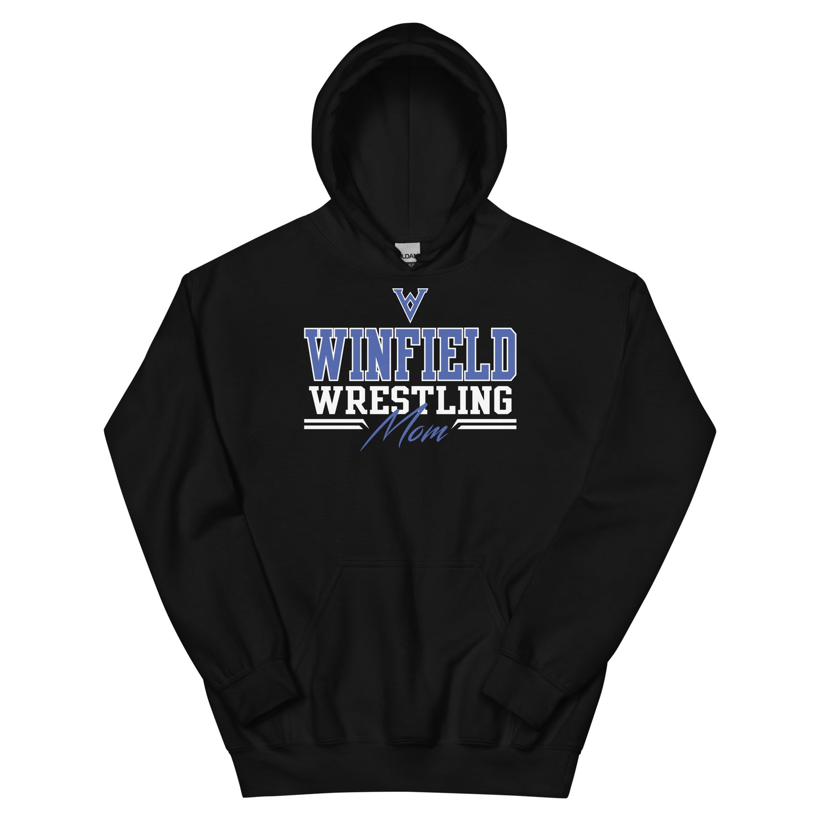 Winfield Wrestling Mom Black Unisex Hoodie