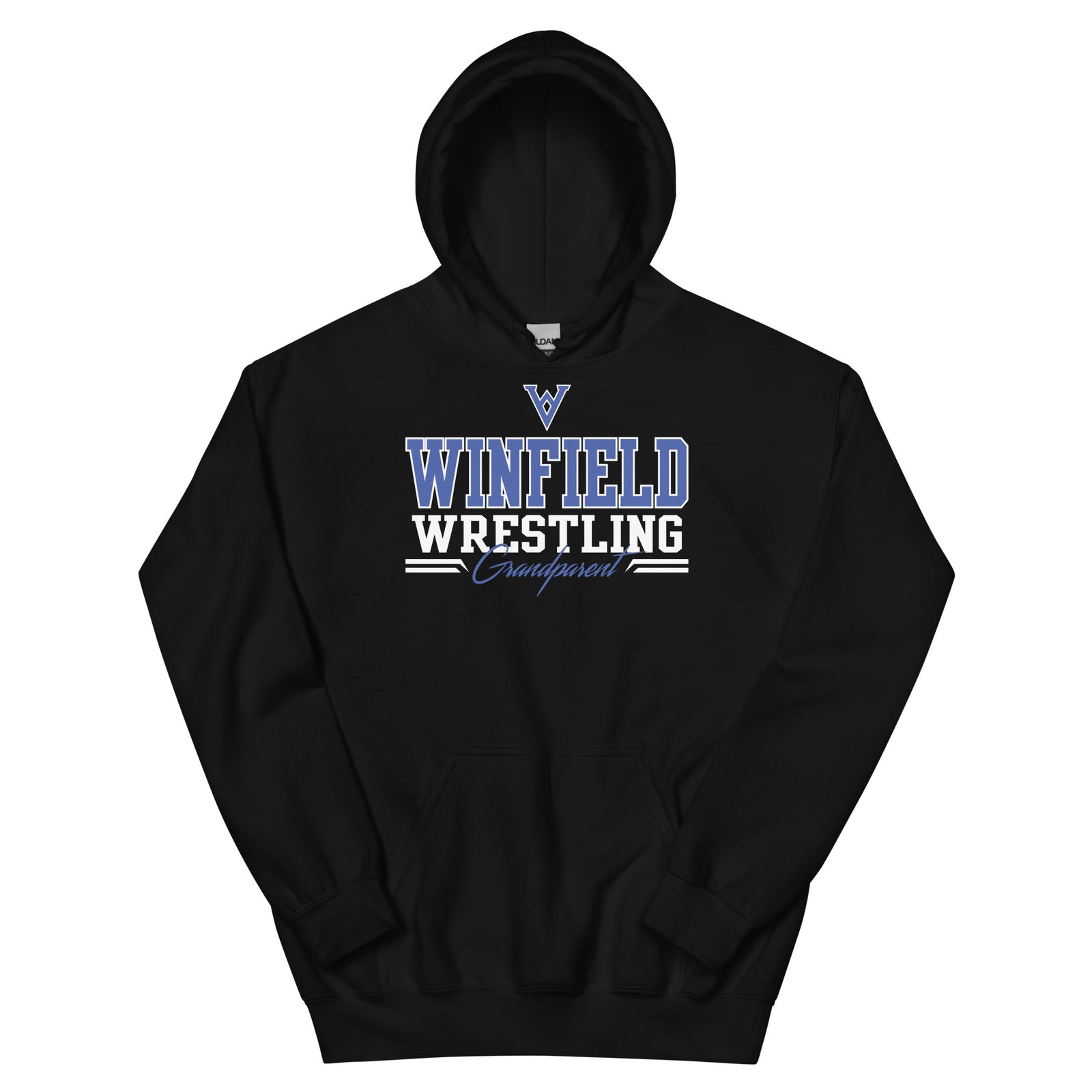 Winfield Wrestling Grandparent Black Unisex Hoodie