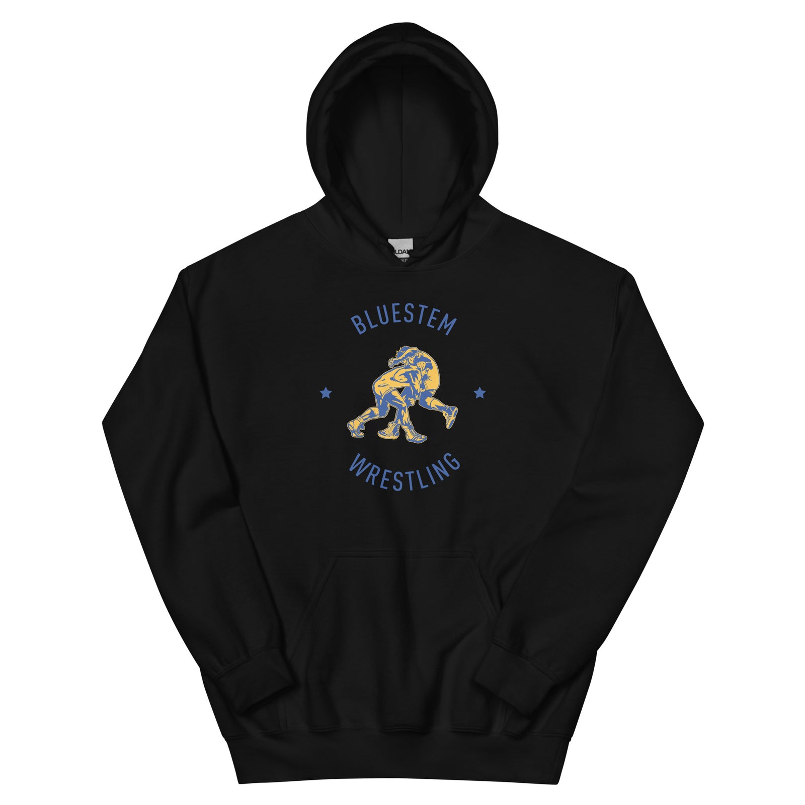 Bluestem Wrestling (Front + Back) Unisex Heavy Blend Hoodie
