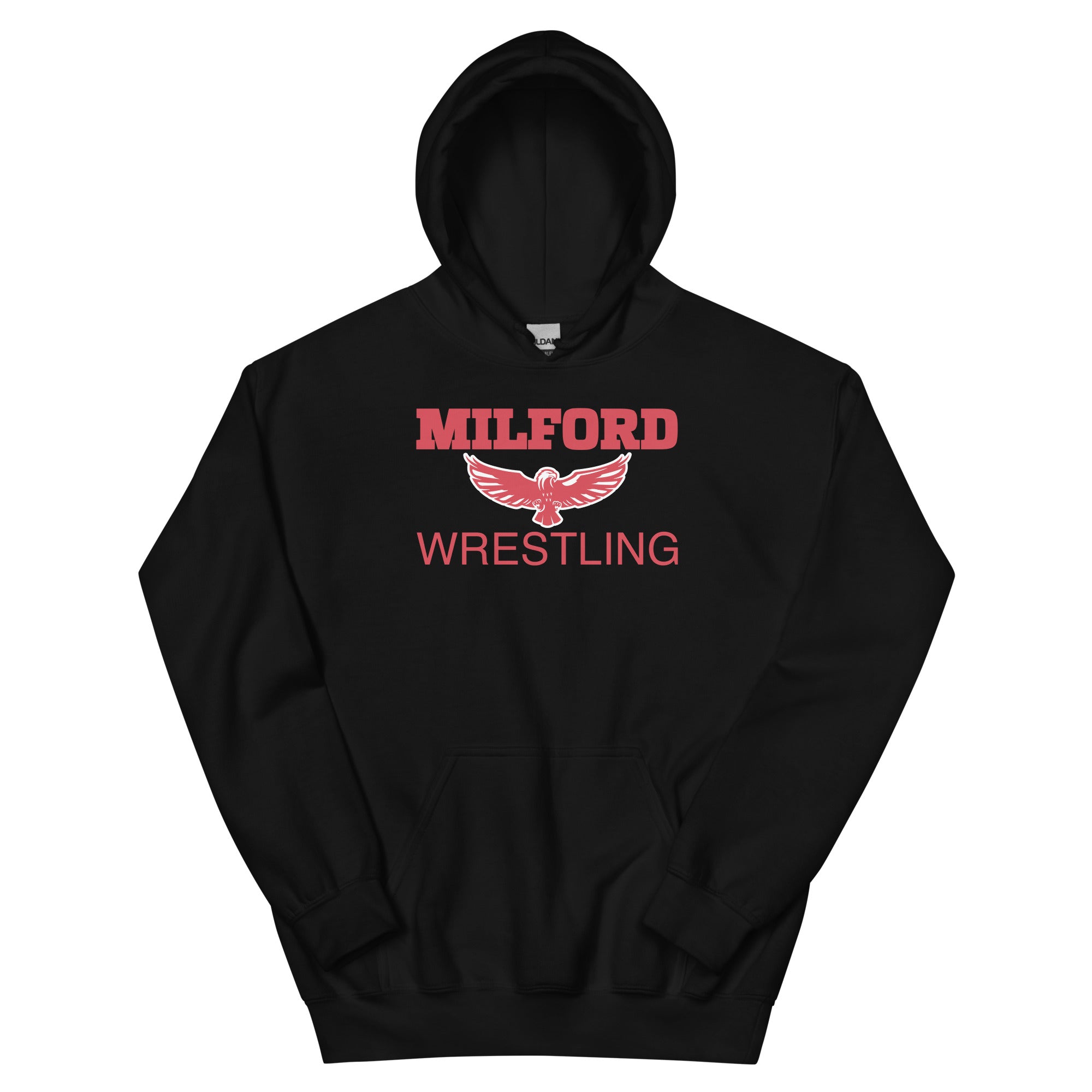 Milford Takedown Club  Red Text Unisex Heavy Blend Hoodie