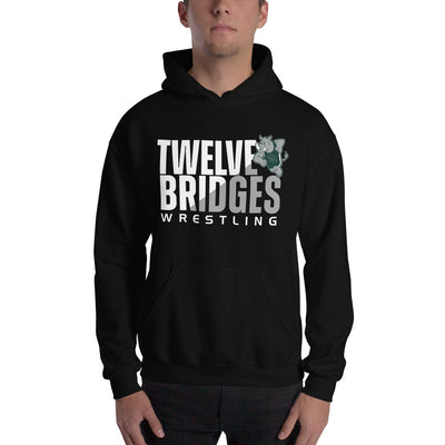 Twelve Bridges Wrestling Black Unisex Heavy Blend Hoodie