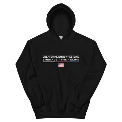 Greater Heights Wrestling Embrace The Climb 2 Unisex Hoodie