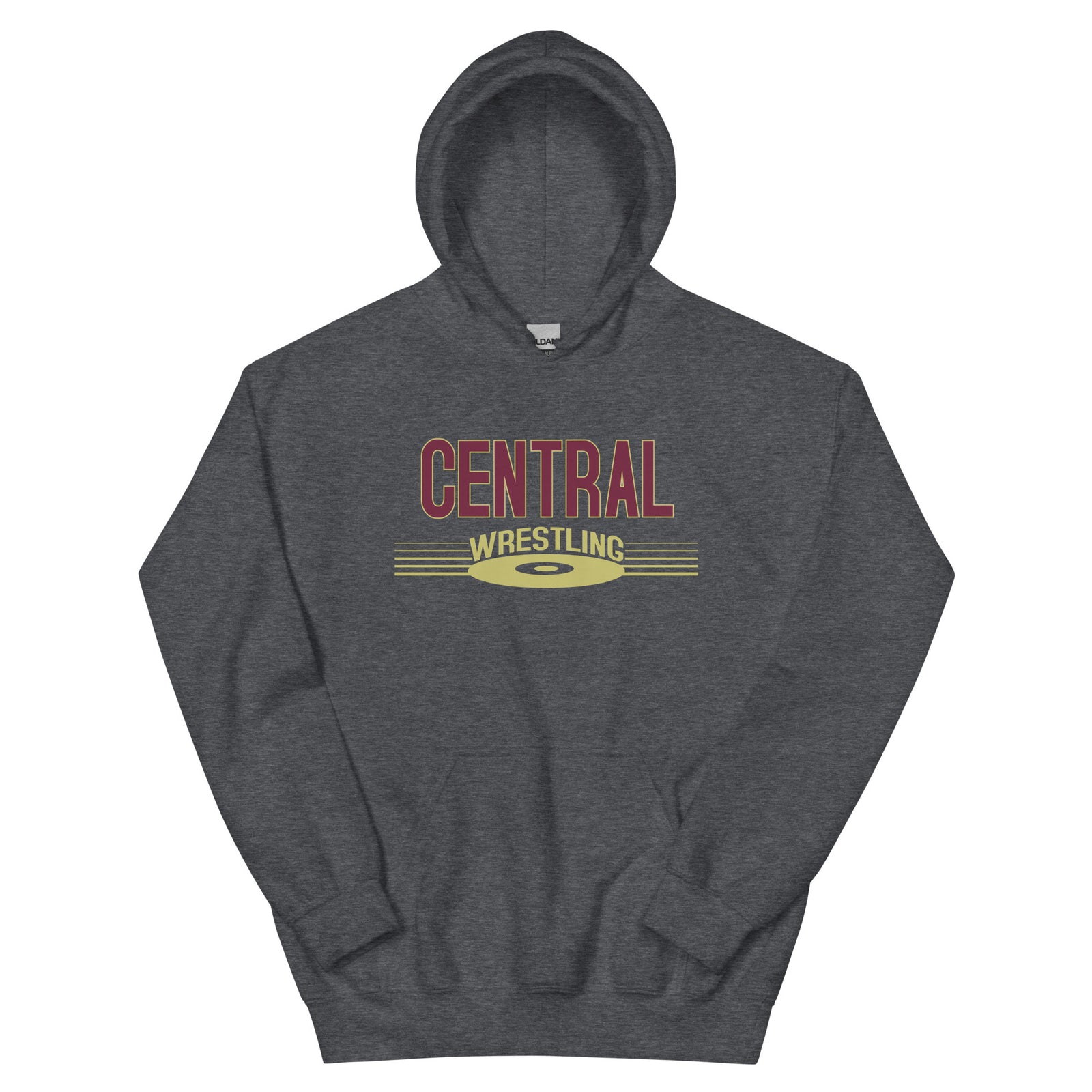 Keller Central Wrestling Dark Heather Unisex Heavy Blend Hoodie