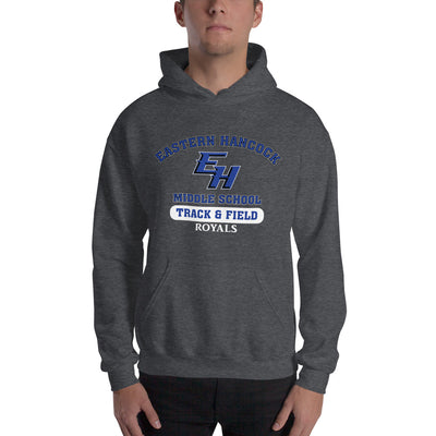 Eastern Hancock MS Track Royals Unisex Heavy Blend Hoodie