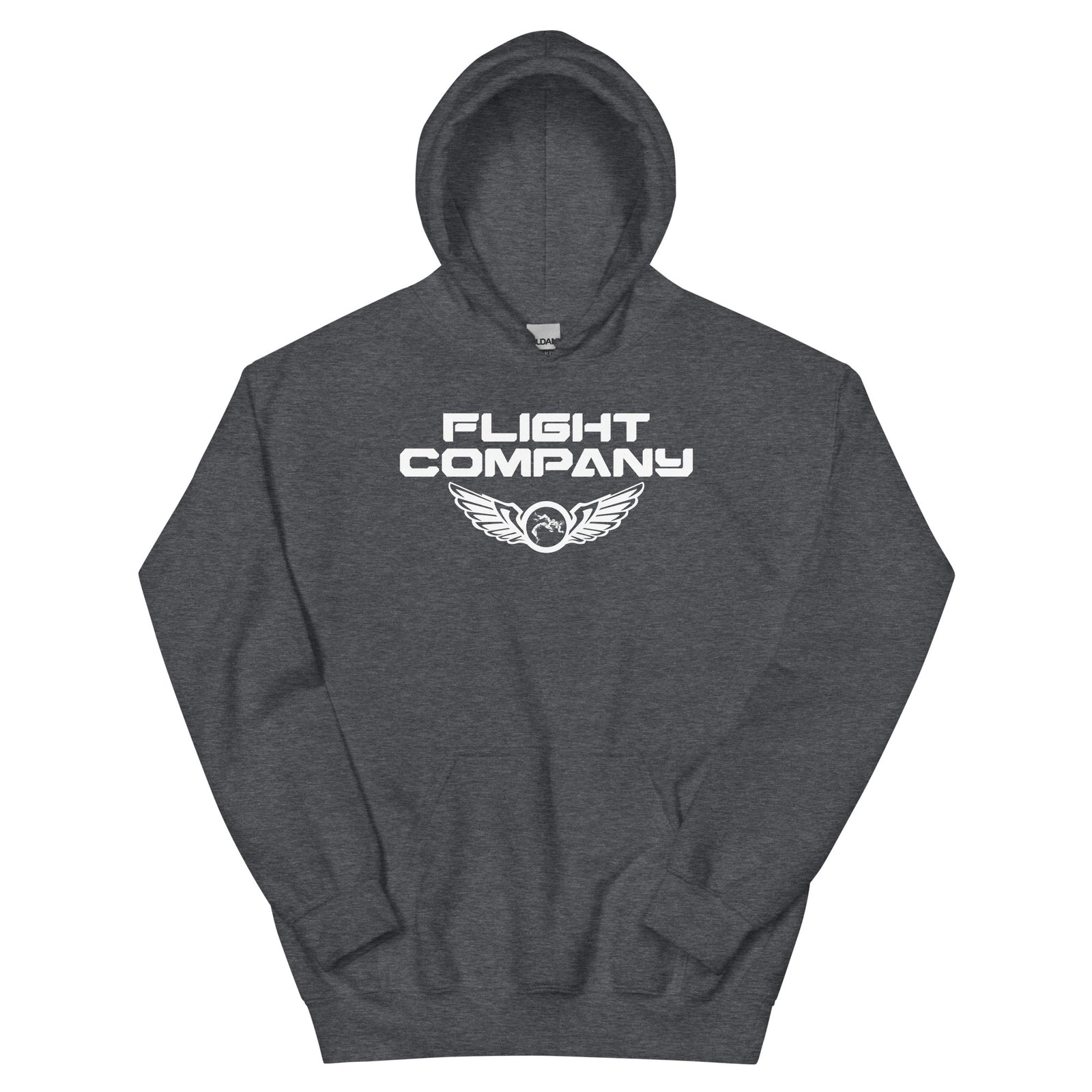 Flight Company  Grey Unisex Heavy Blend Hoodie