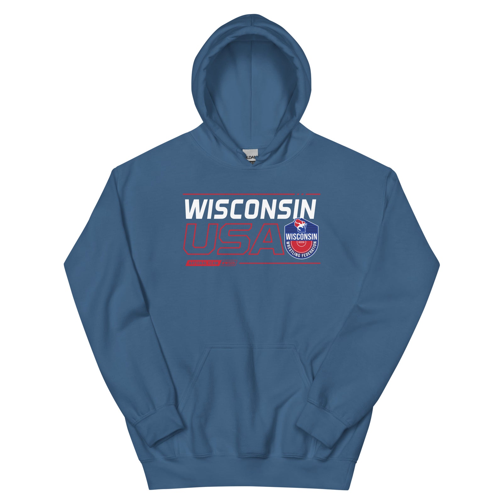 Wisconsin Wrestling Federation Wrestling 2023 Stack Unisex Heavy Blend Hoodie