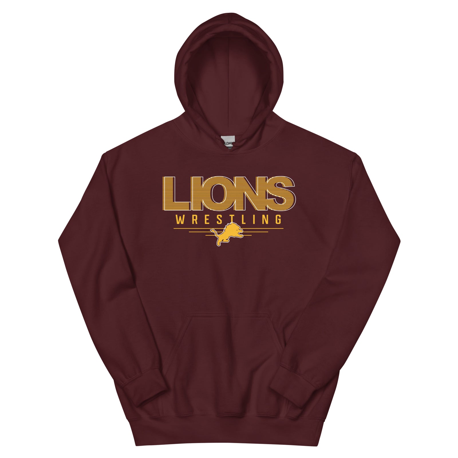 Lions Wrestling Club Maroon Hoodie