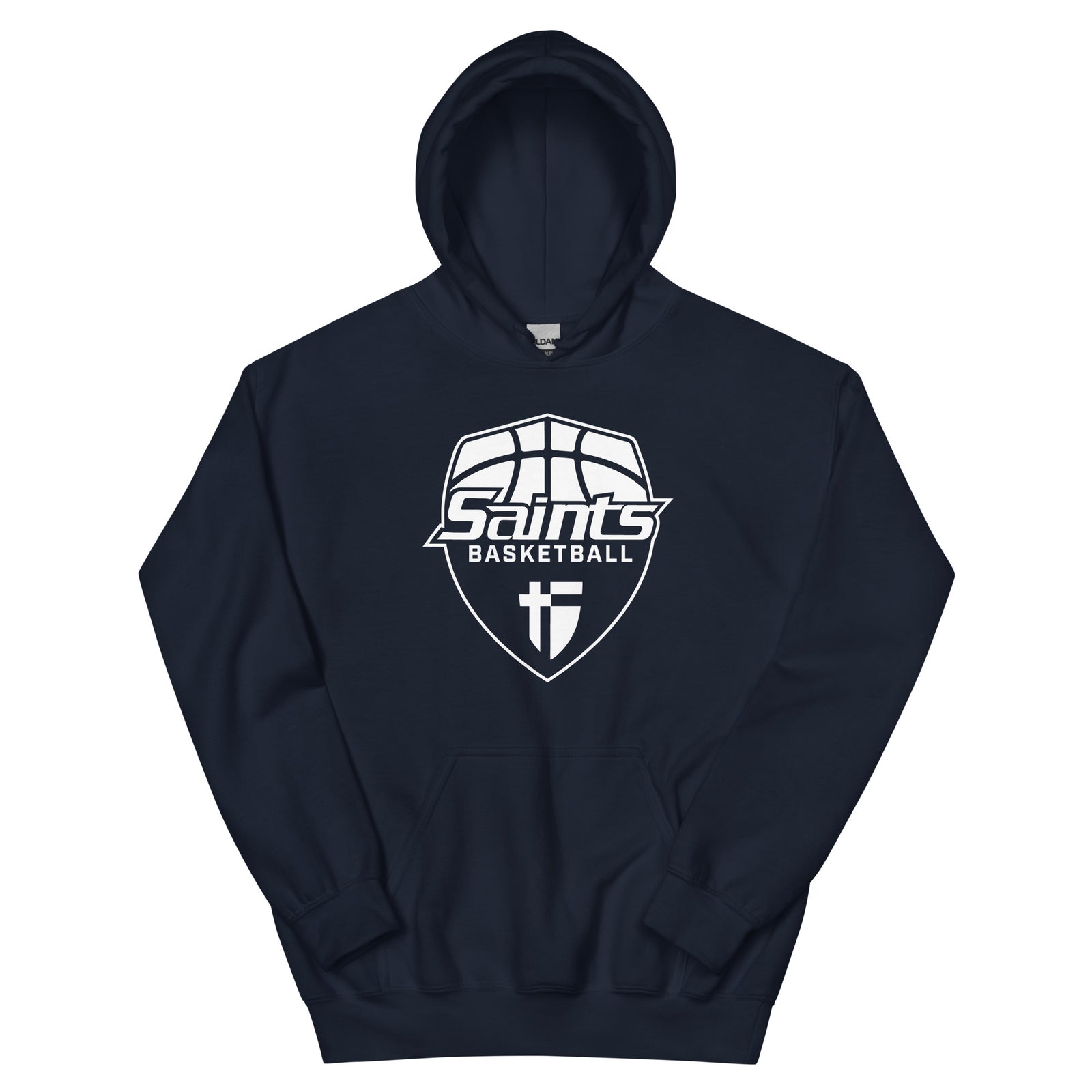 Saints Basketball Navy Unisex Hoodie
